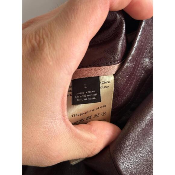 Scotch & Soda Faux Leather Mini Skirt Size L Red - Picture 6 of 7